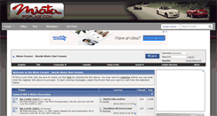 Desktop Screenshot of miataforumz.com